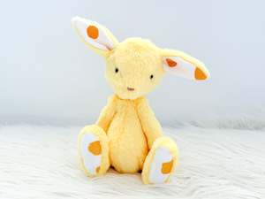 Mini Minky Snuggle Bunny in Duck Yellow