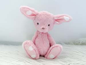 Frontpage: Mini Minky Snuggle Bunny in Blush Pink