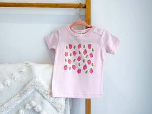 Organic Cotton Baby T-Shirt – Sweet Strawberries