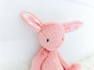 Frontpage: Blush Polka Dot Snuggle Bunny