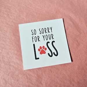 Add A Card: SO Sorry For Your Loss