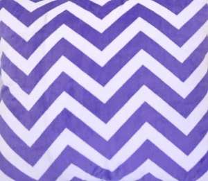 Products: Shannon Minky Fabric - Chevron Zigzag Purple/Snow - Minkylicious
