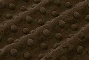 Products: Shannon Cuddle Minky - Brown Dimple Dot - Minkylicious