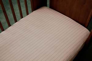 Fitted Sheet - Blush Stripe