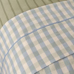 Flat Sheet - Cloud Gingham