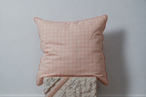 Euro Pillowcase - Blush Gingham