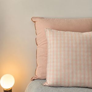 Cushion Cover - Blush Gingham