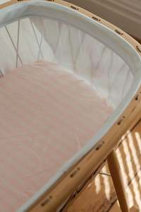Fitted Sheet - Blush Gingham