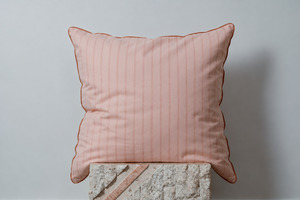 Euro Pillowcase - Blush Stripe