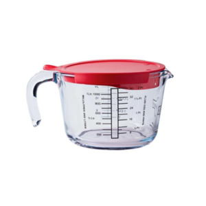 Glass Measuring Jug with lid/1 Litre