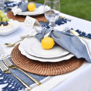 Table Linens: Rattan Placemats/Natural Brown/35cm diameter