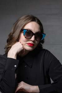 Croupier Blue Sunglasses