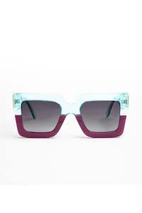 Harlow Turquoise Purple Sunglasses