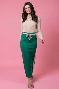 Skirts: Mattie Sweater Skirt Green