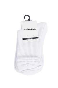 Socks: AAE Ankle Socks 3 Pack White