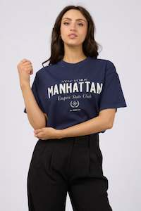 All About Eve 1: Manhattan Oversized Tee Navy