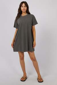 All About Eve 1: Classic Tee Dress Charcoal