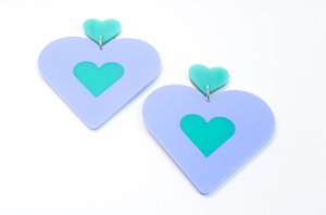 Lover Lover: Flossie Earrings Blue/Green