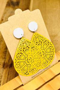 Sunshine Filigree Long Dangles