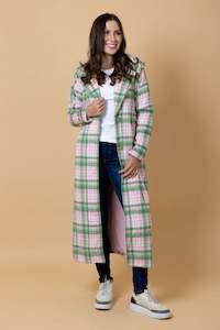 Coats Jackets: Gemma Coat Pink Tartan