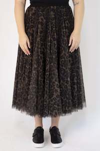 Skirts: Tulle Skirt Leopard