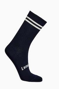 Socks: Merino Wool Crew Socks Navy