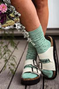 Merino Wool Crew Socks Apple