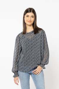 Billie The Label 1: Alia Top Navy Lurex