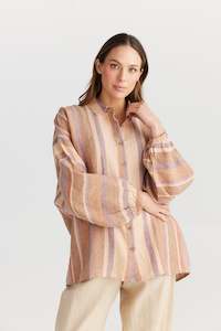 Sale: Milano Shirt Santal Stripe