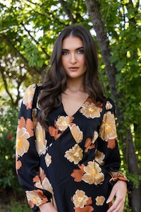 Sale: Take Me Out Dress Golden Bloom