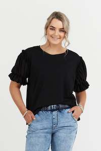 Rosa Top Black