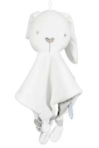 New: White Bunny Snuggle Blankie Comforter