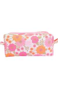 Quilted Makeup Bag Vintage Floral