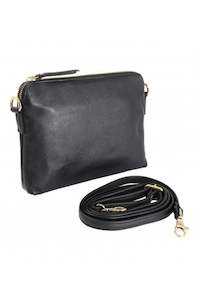 Baron Leather Handbag Black