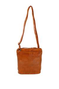 Bags 1: Baron Small Leather Handbag Cognac
