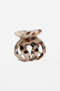 Hair Claw Clam Leopard Print