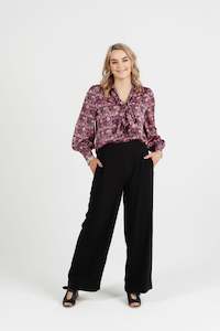 Billie The Label 1: Kitty Bow Top Pink Satin