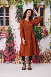 Andrea Frill Front Dress Cinnamon