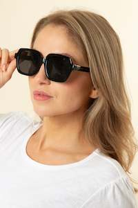 Stella Gemma Accessories: Gisele Black Sunglasses