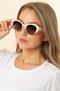 Stella Gemma Accessories: Ruby Beige Brown Sunglasses