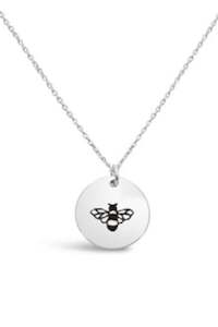 Bee Disc Necklace