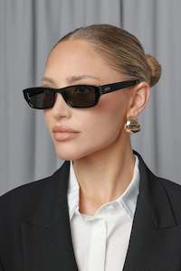 Otra Eyewear: Mabel Black Green Sunnies