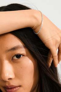 Arash Crystal Bracelet Silver-Plated