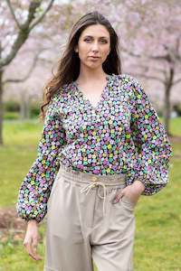 Charlo: Noor Top Black Daisy