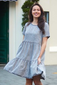 Charlo: Dawn Dress Black Wash