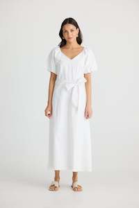 Brave True 1: Stephanie Midi Dress White