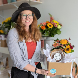 Get Well Soon Click On Image: Cake + Flowers Gift Box | Limited Special (WHANGAREI WIDE DELIVERY ONLY)