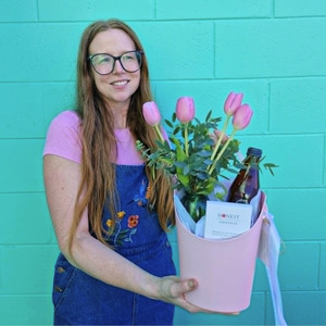 Mothers Day Flowers Sun 10th May 2026: 'Cuddles & Cuteness' Pink Hamper | MOTHERS DAY 2026