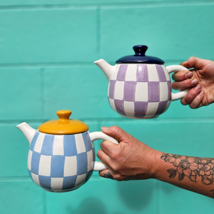 Birthday Click On Image: Check Teapot 700ml