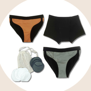 Incontinence Care: Freedom Low Waist Set | 3 x Underwear + Facial Pads